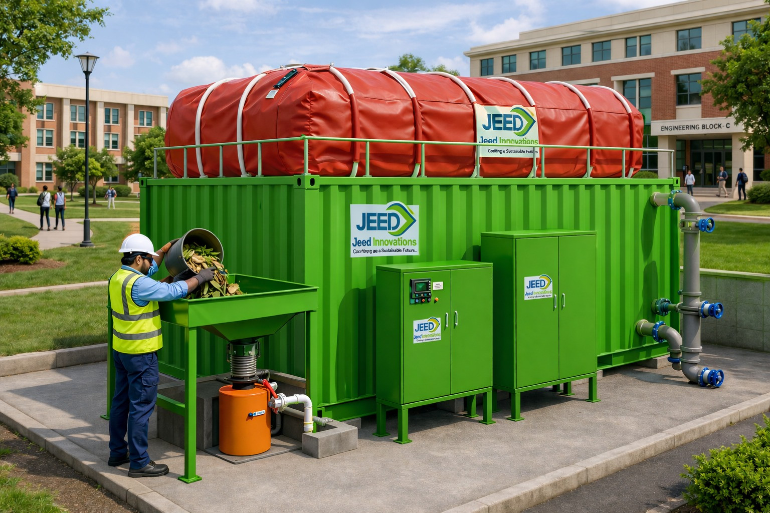 Biogas plant digester unit