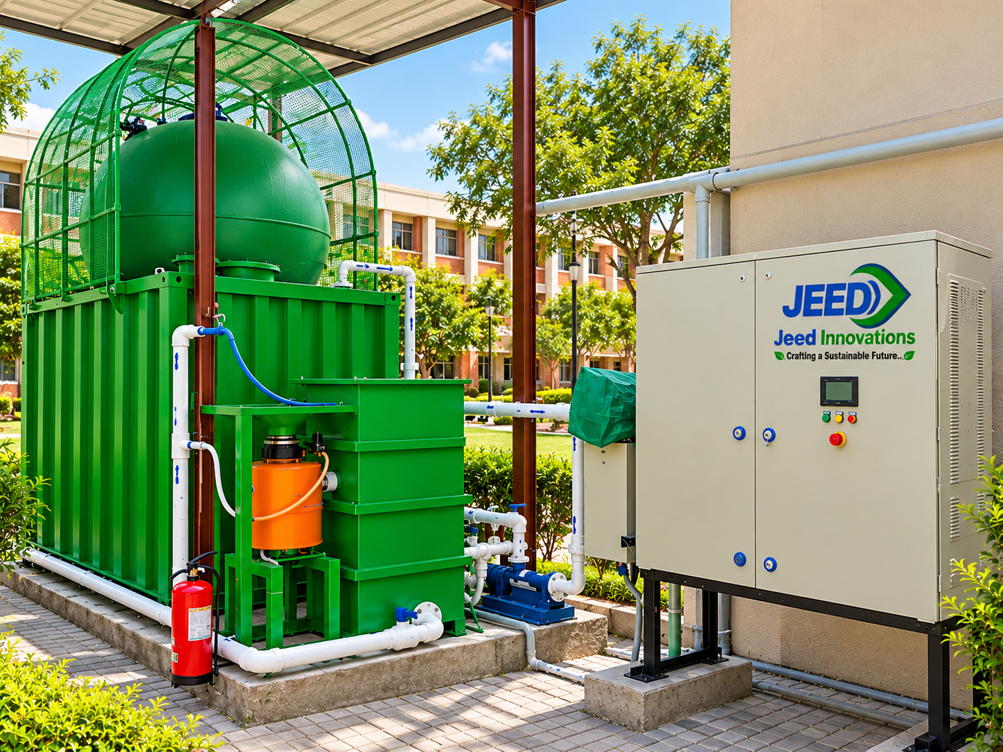 JEED Mini Biogas Plant 100 kgs per day Chennai
