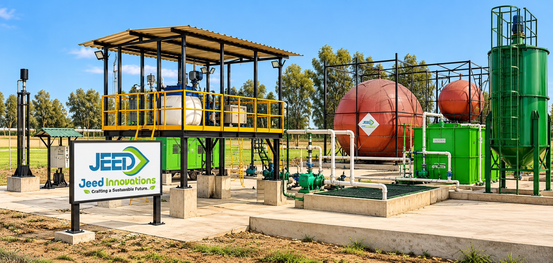 JEED Eco Biogas Plant 3 Tons per day Bihar
