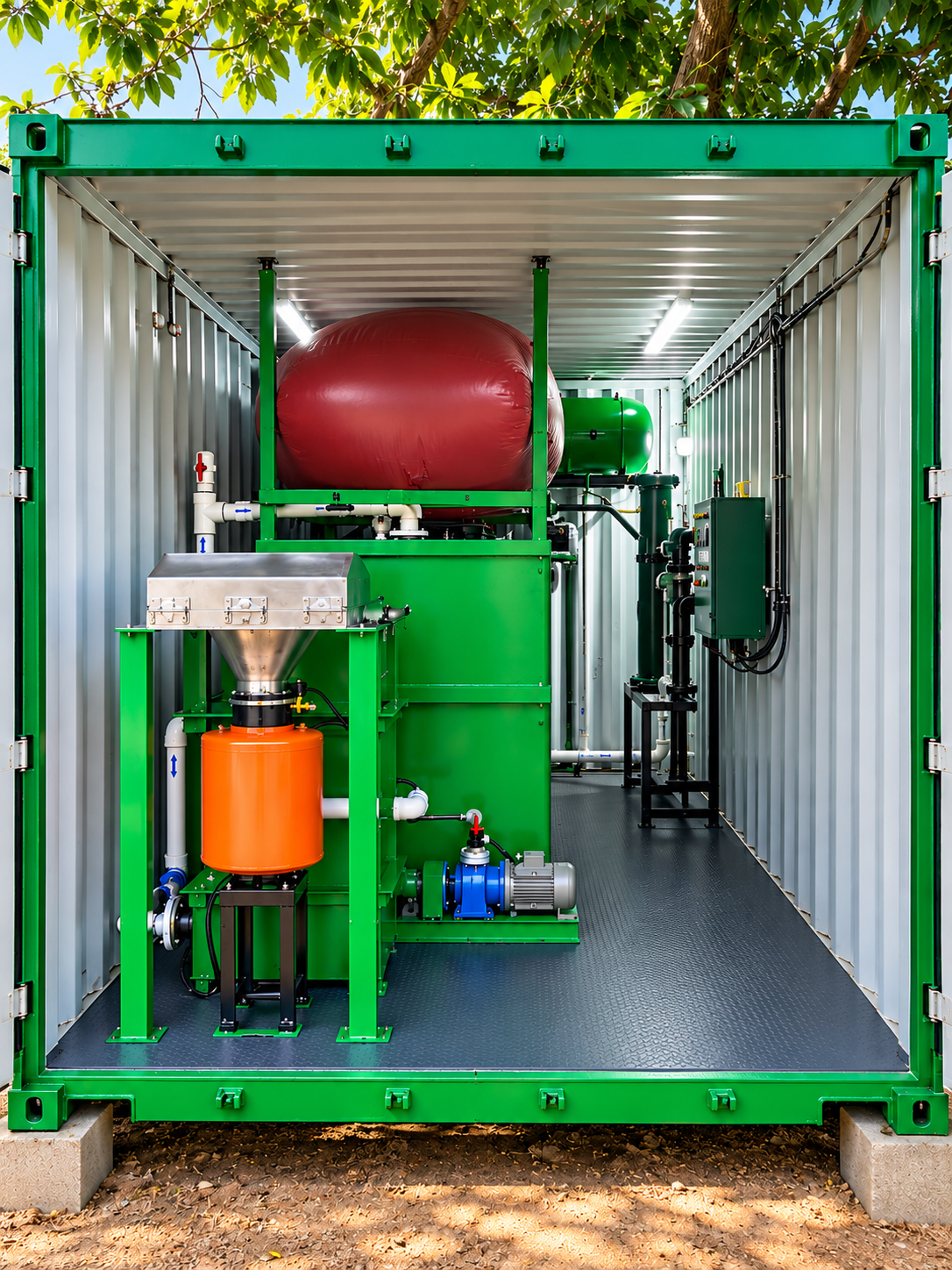 JEED Biogas Gas Holder and Storage Balloon Unit